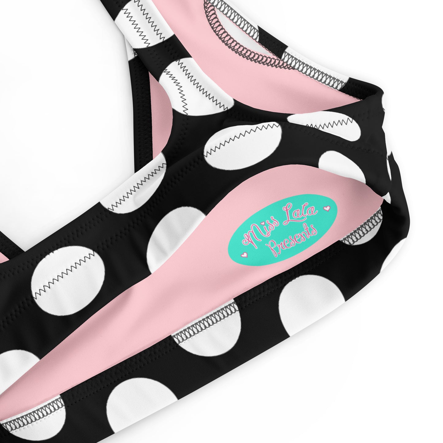Les Polka Dots Classic Recyled padded bikini top