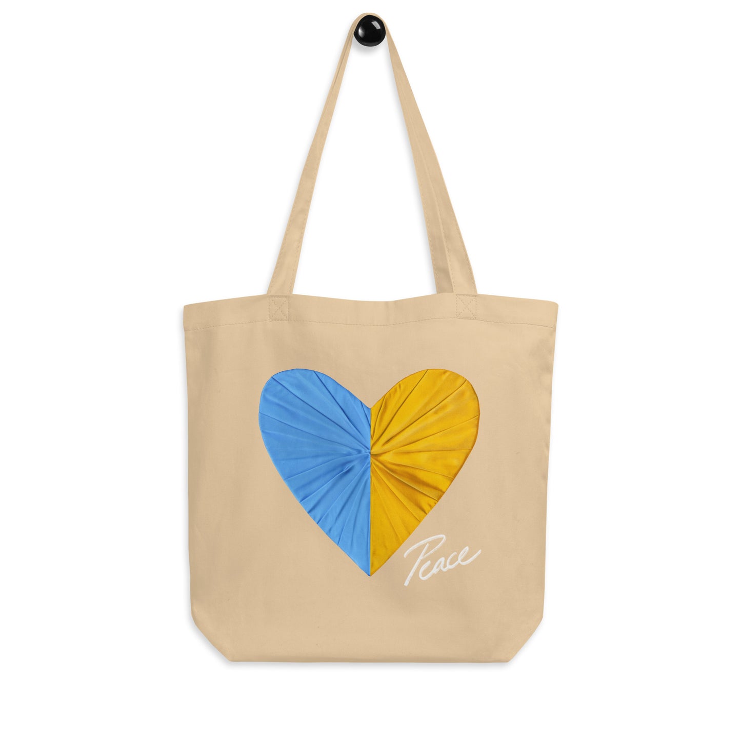 Peace and Love Champagne Eco Tote Bag