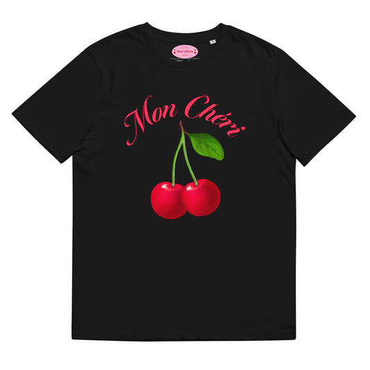 Mon Cheri Black Unisex Organic Cotton T-shirt
