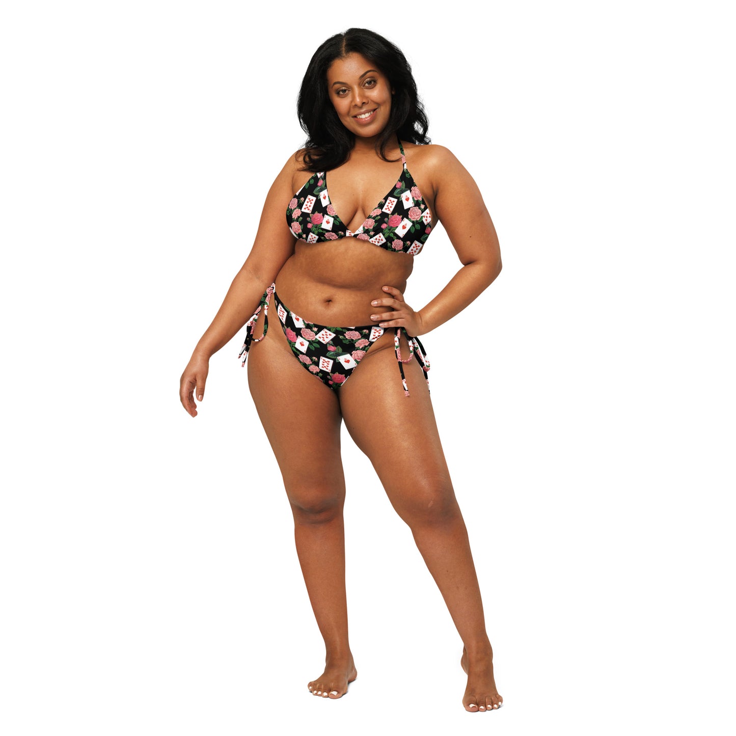 Queen of Coeurs et Fleurs Recycled string bikini top