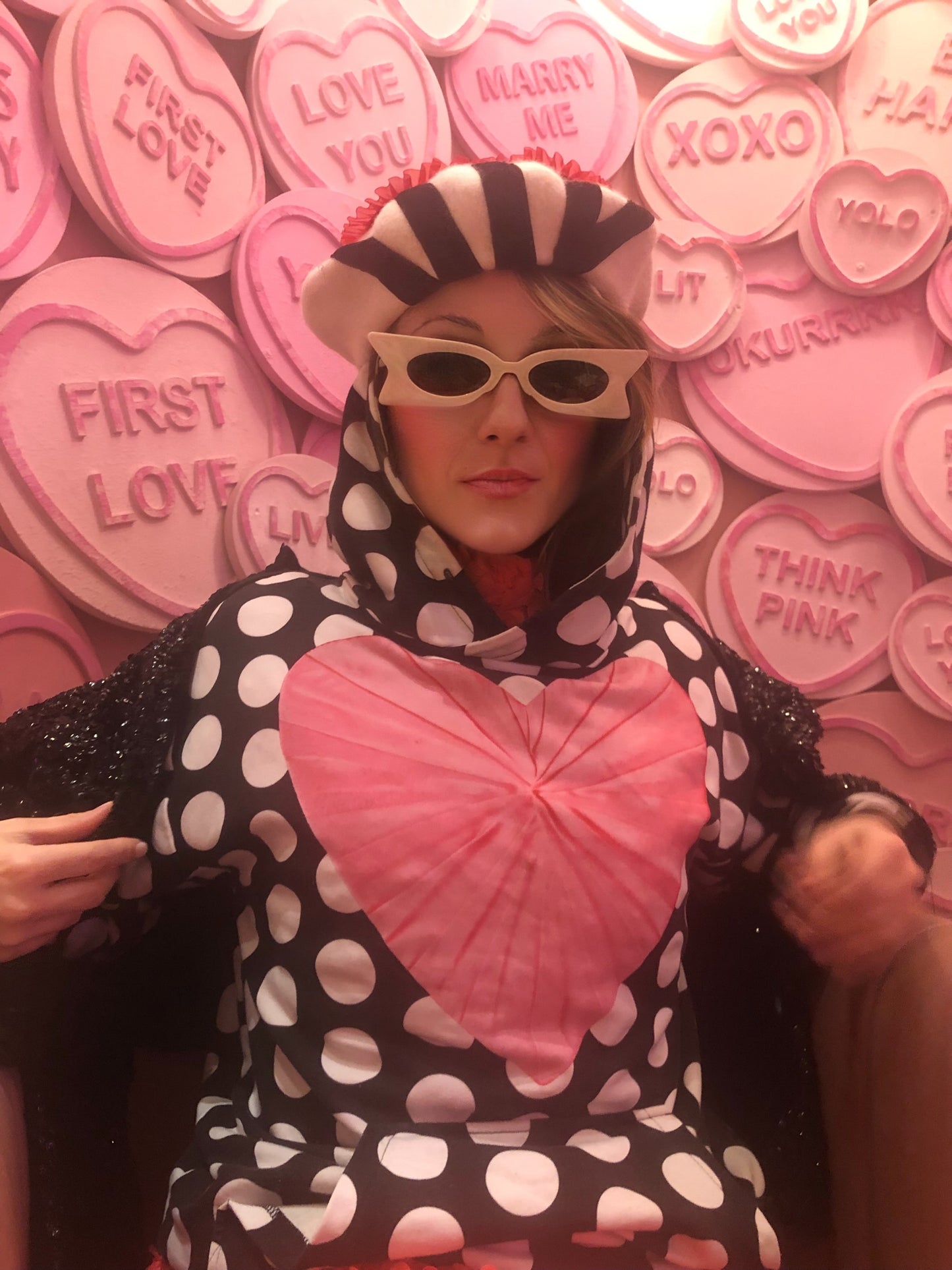 Les Polka Dots Black Long Sleeve Top/Rash Guard