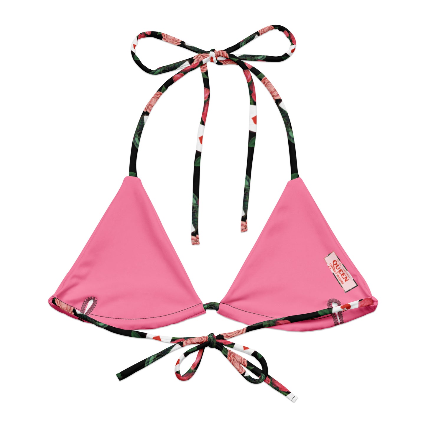 Queen of Coeurs et Fleurs Recycled string bikini top