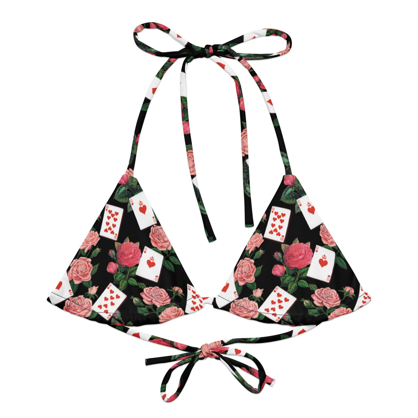 Queen of Coeurs et Fleurs Recycled string bikini top