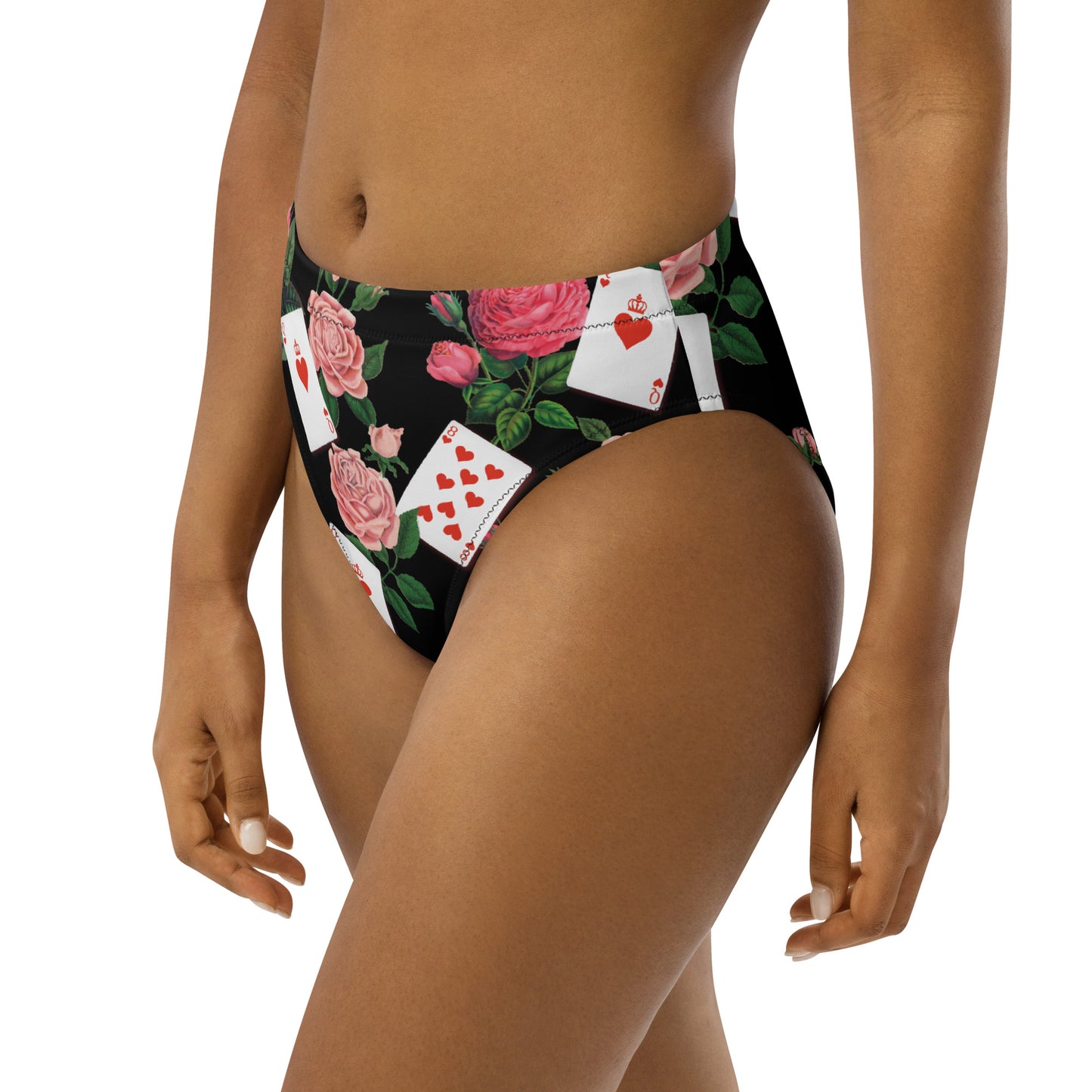 Queen of Coeurs et Fleurs Eco high-waisted bikini bottom