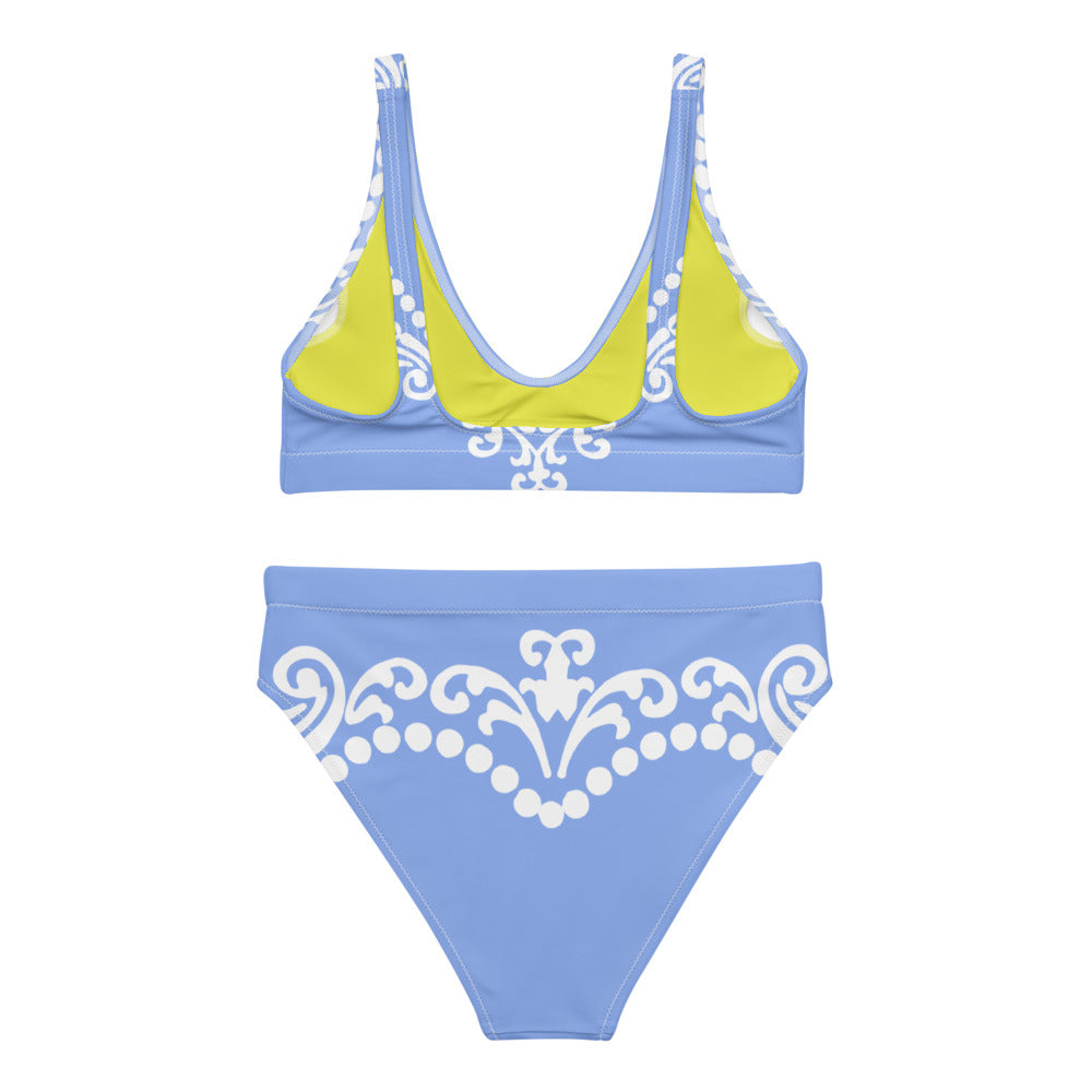 Cameo Porcelain Blue Eco High Waisted Bikini