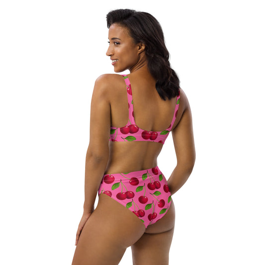 Mon Cherie Candy Pink Eco High Waisted Bikini