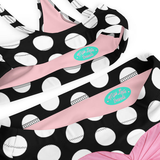 Les Polka Dots Recycled high-waisted bikini