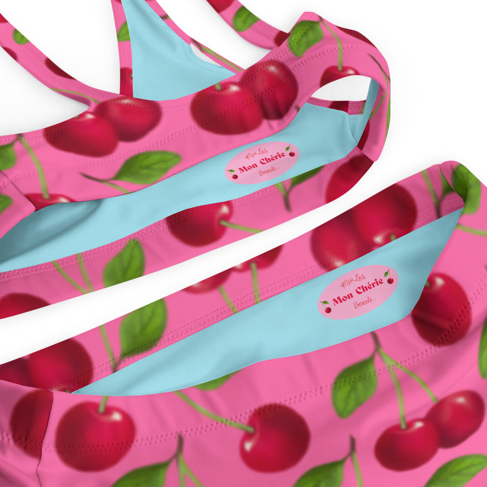 Mon Cherie Candy Pink Eco High Waisted Bikini