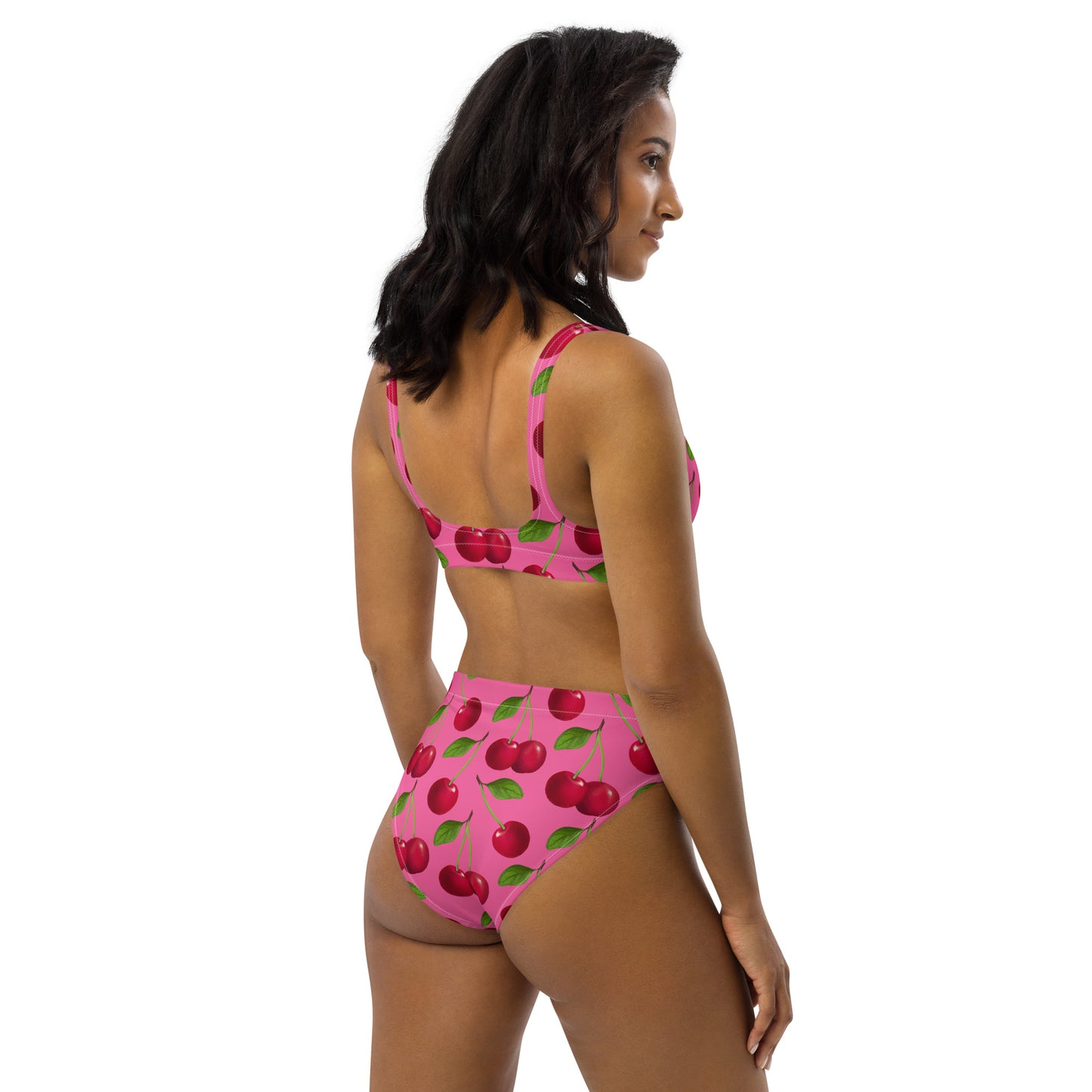 Mon Cherie Candy Pink Eco High Waisted Bikini