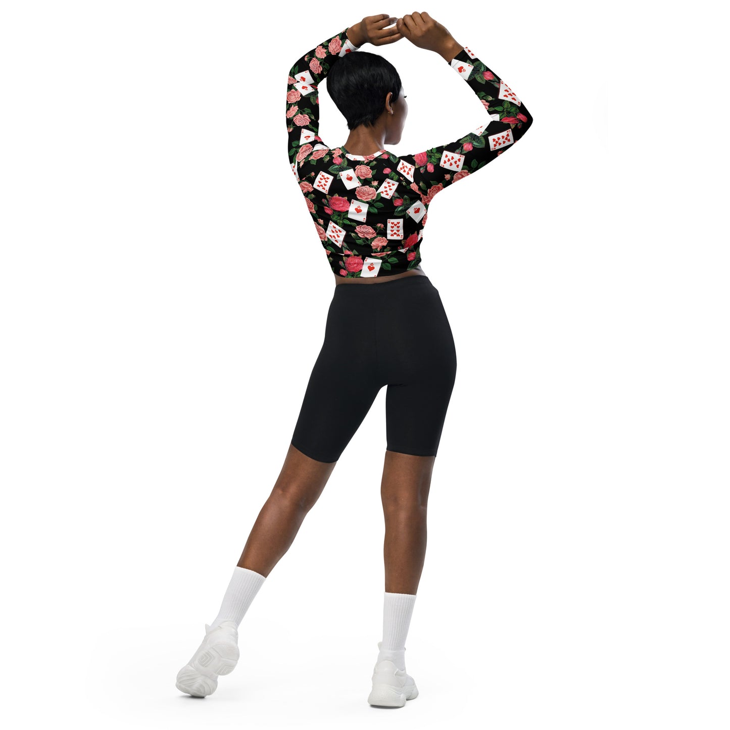 Queen of  Coeurs et Fleurs Eco Long-sleeve Active Crop Top