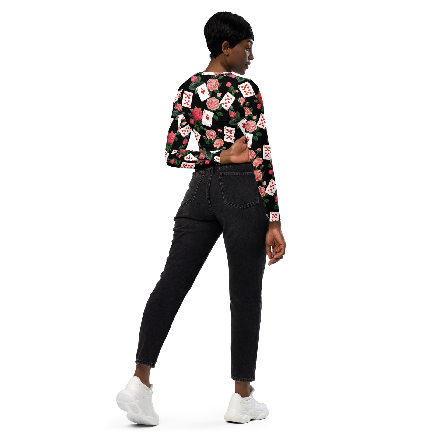 Queen of  Coeurs et Fleurs Eco Long-sleeve Active Crop Top