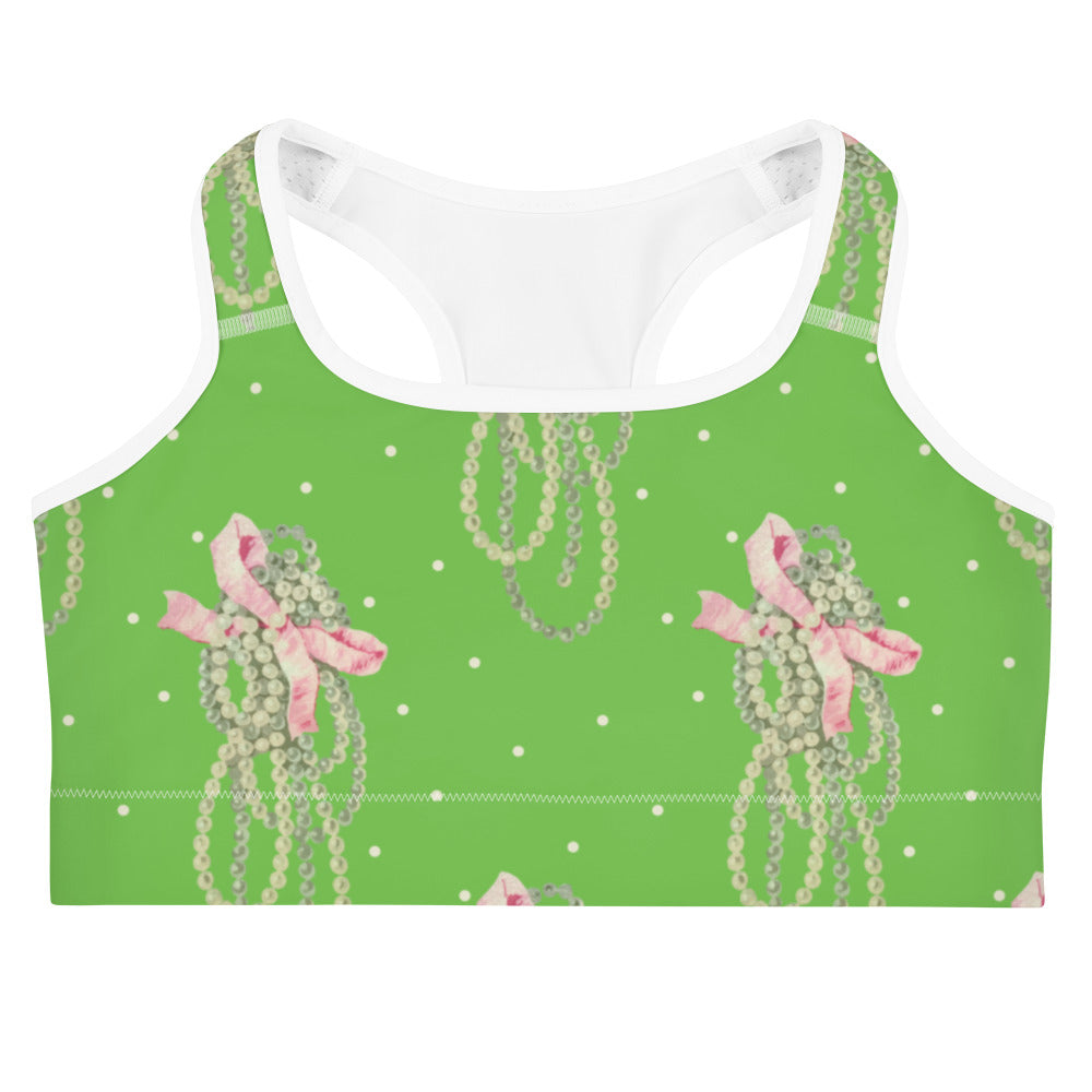 Vintage Pearl Apple Green Bralette