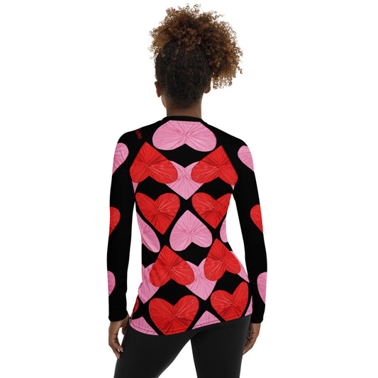 Self-Love Hearts Rash Guard