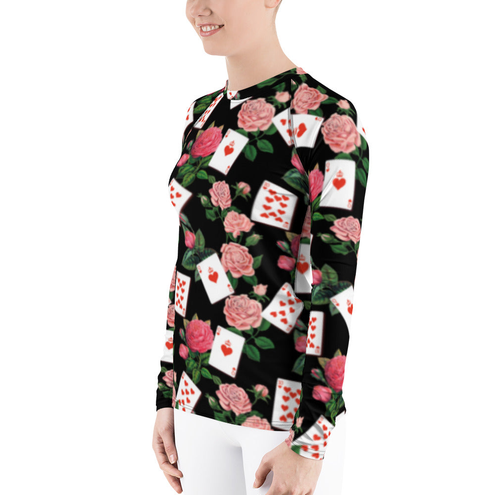 Queen of Coeurs et Fleurs Rash Guard
