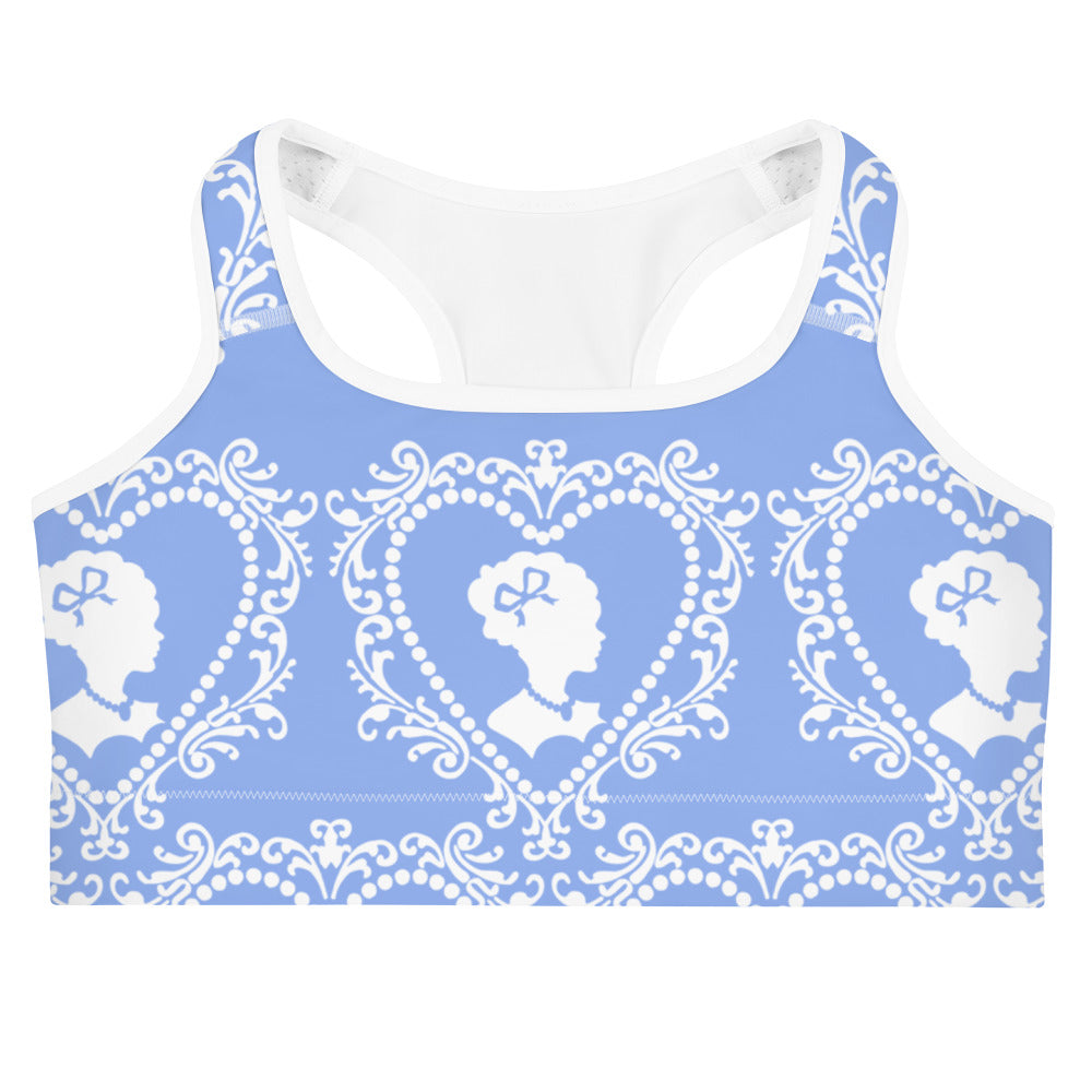 Cameo Sports Bralette in Porcelain Blue