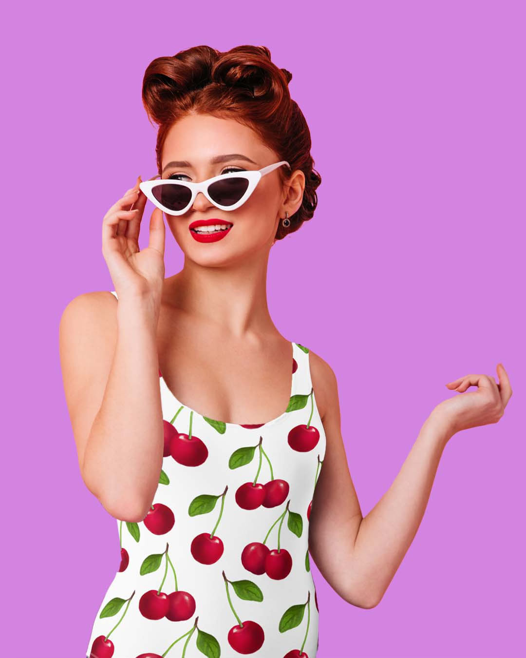 Mon Chérie White One-Piece Swimsuit