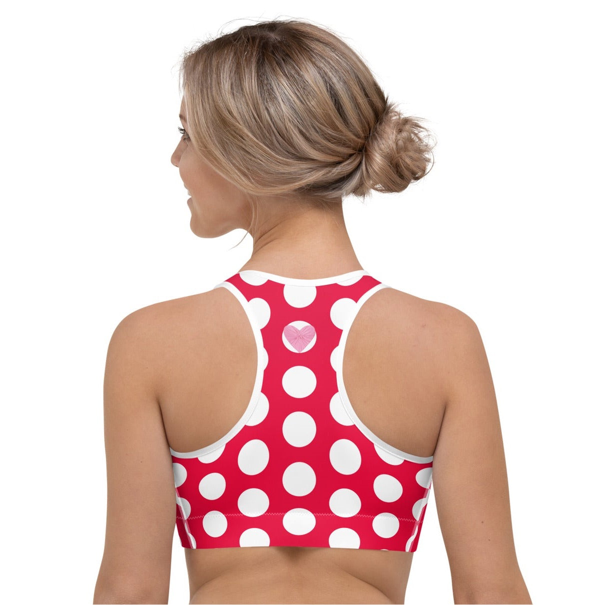 Red Hot Polka Dot Sports Bralette