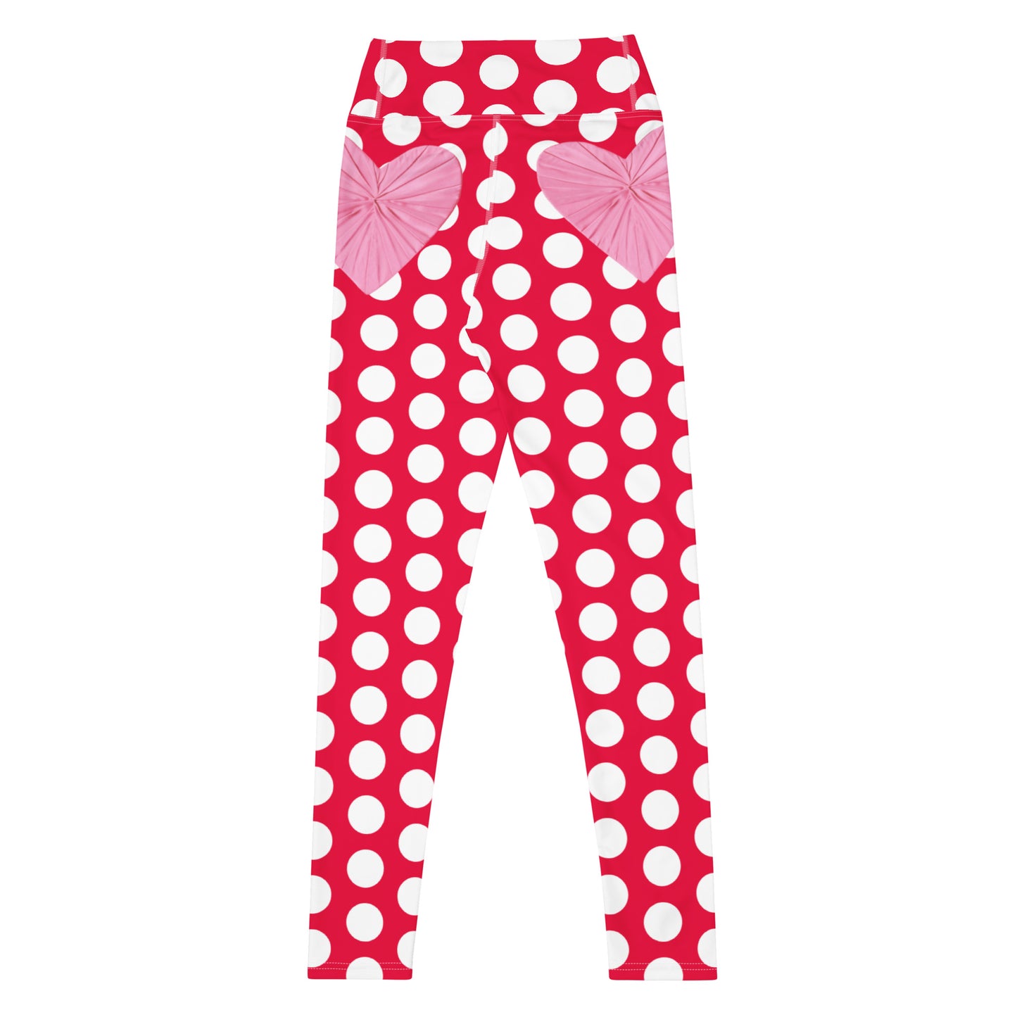 Red Hot Polka Dot Yoga Leggings