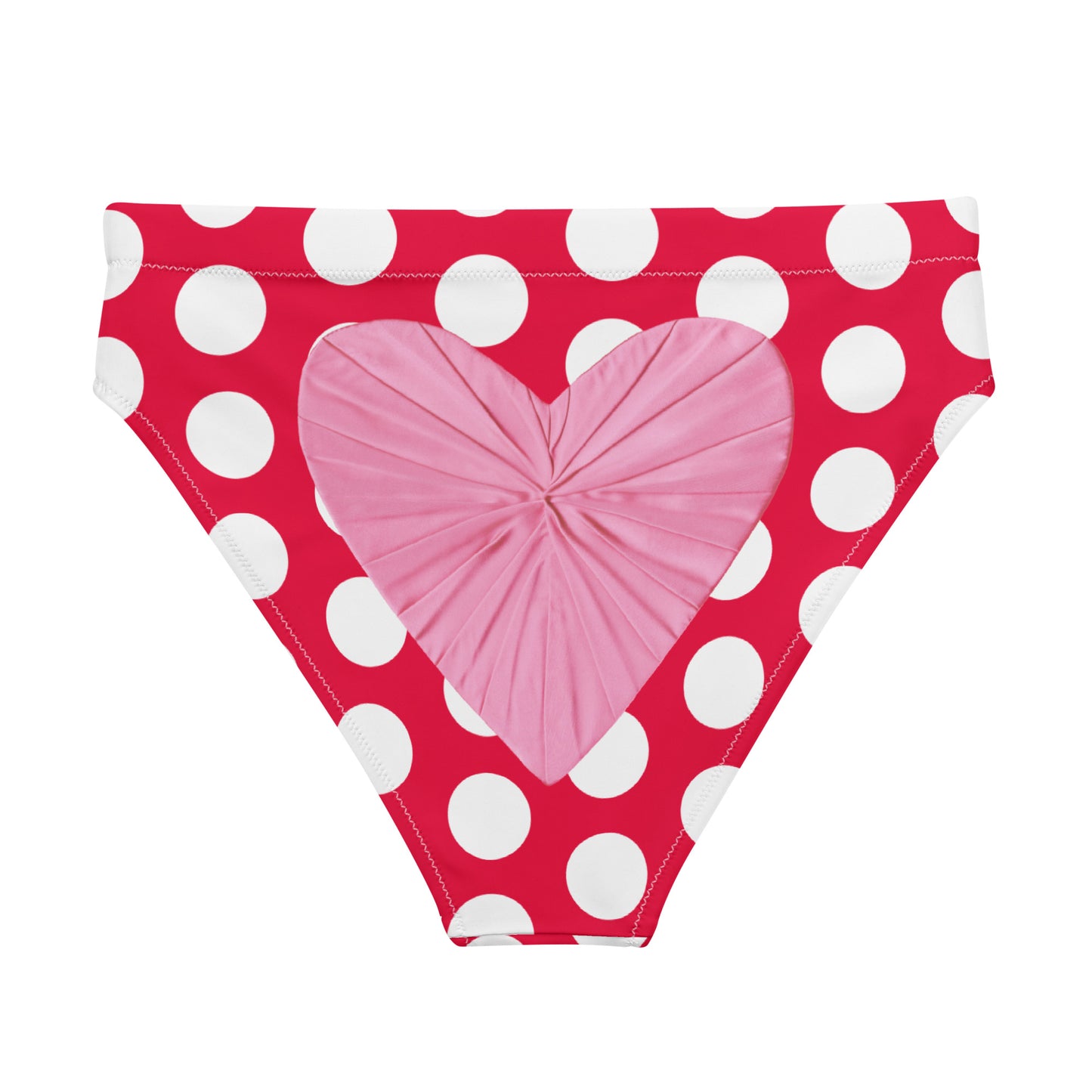 Red Hot Polka Dot Eco Bikini Bottom