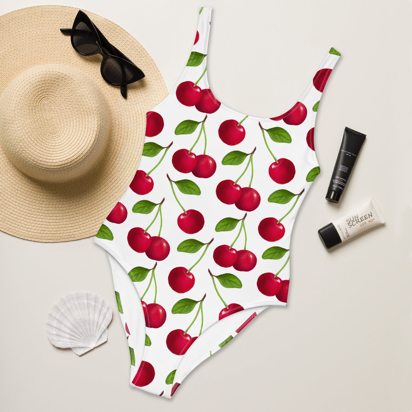 Mon Chérie White One-Piece Swimsuit