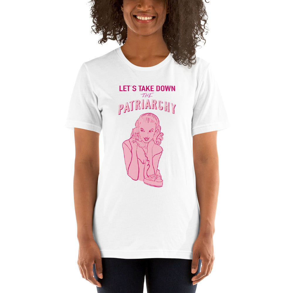 Lets Take Down The Patriarchy Tee in Black or White